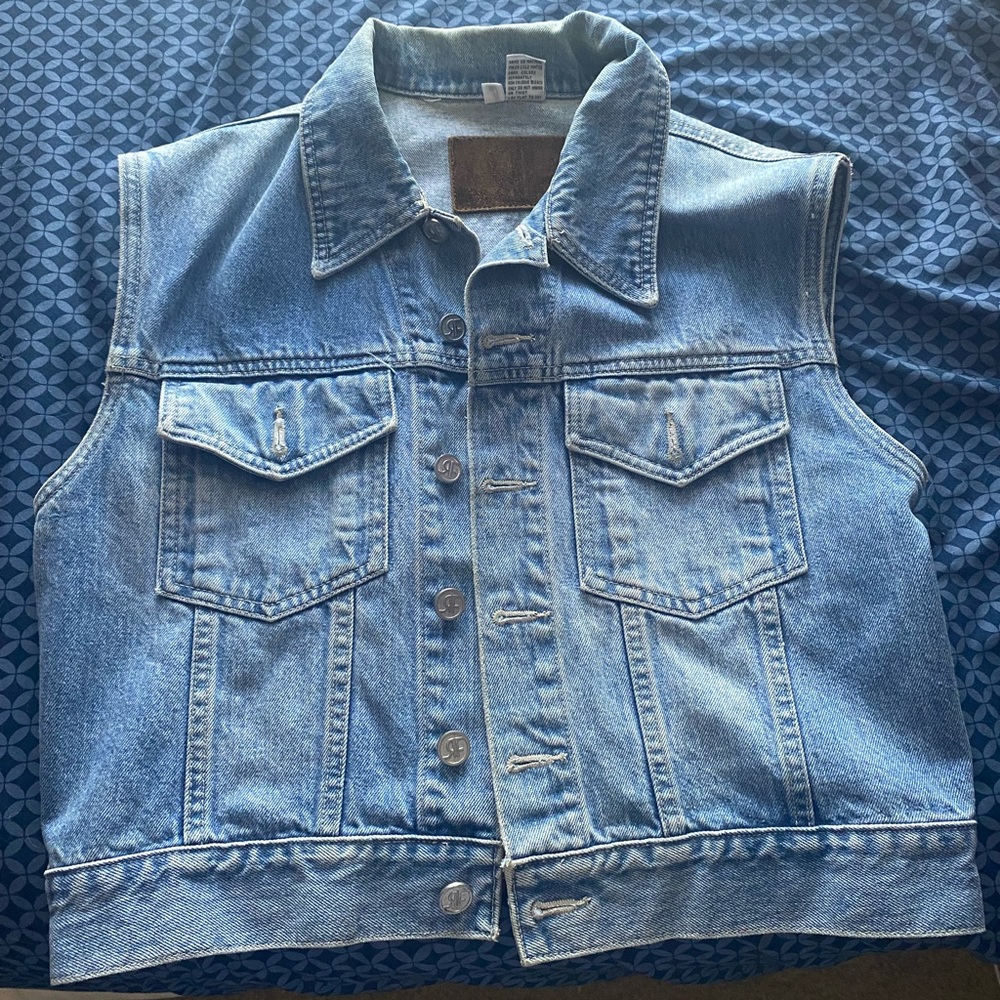 Jean jacket vest